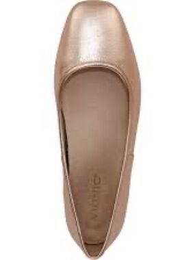 Vionic Metallic Rose Gold Ballet Flat
